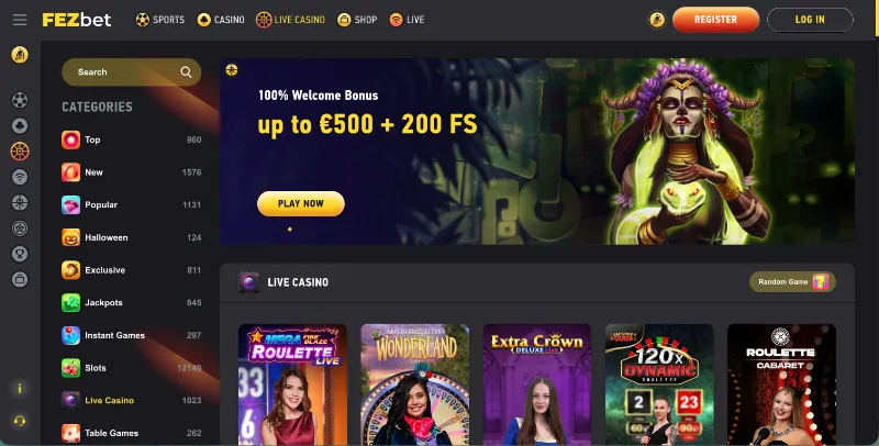 fezbet live casino